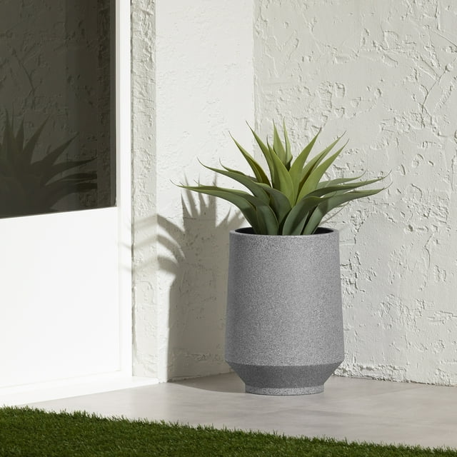 Cache-pot, fini Gris chiné, collection Dalya de Meubles South Shore
