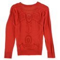 thumbnail image 2 of Ralph Lauren Womens Eyelet-Back Cardigan Sweater, Red, Small, 2 of 2