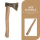 thumbnail image 4 of Wooden Axe Replacement Handle Wooden Grip Axe Handle Replacement for Axe, 4 of 4