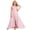 Pink, variant on Weebloom Girls Dresses Flowy Spaghetti Strap Tiered Ruffle Ruched Waist Asymmetrical Bow Back Detail Wedding Party Pageant Birthday Dress Formal Gown Elegant Dress Blue 15-16 Years
