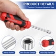 thumbnail image 3 of Uxcell 3Pcs SAE Nut Driver 3/8"-1/2" Bit Driver Socket Screwdriver Non-slip Handle, 3 of 6