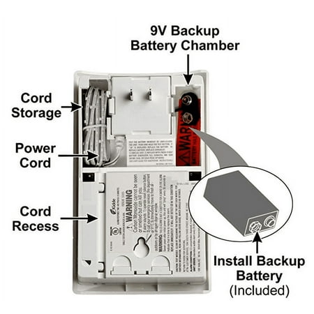 Kidde 900-0076-01 AC Powered, Plug-In Carbon Monoxide Alarm