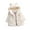White, variant on SPRING PARK Toddler Fleece Jacket Warm Cotton Baby Winter Coats, Kids Hooded Outerwear for Boys Girls