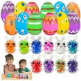 thumbnail image 3 of JHEHF Easter Eggs with Toys 12pcs Filled Easter Eggs Cute Colorful Fillable Eggs Easter Basket Stuffers and Gifts Party Supplies Decor Easter Gift, 3 of 9