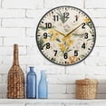 thumbnail image 3 of Yayeee Wall Clock Battery Operated 9.5" Silent Quartz Non-Ticking for Living Room Decor, White Rabbits, 3 of 8