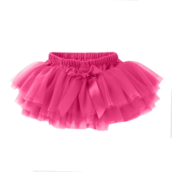 EnJoCho Baby Girls Tutu Skirt Baby Cute Bowknot Party Mesh Tulle Princess Short Skirt Trendy Plain Performance Dress