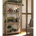 thumbnail image 3 of Maklaine Contemporary Reclaimed Fir Wood Etagere in Light Gray Glaze, 3 of 4