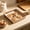 Rose Gold, variant on QAZbgdl Non Stick Baking Tray Iron Cake Pan | Oven Safe Cookie Sheet for Baking Roasting | 22x28cm Square Baking Sheet for Cake Brownie Nougat Snowflake | Home Kitchen Barbecue Grill Accessories