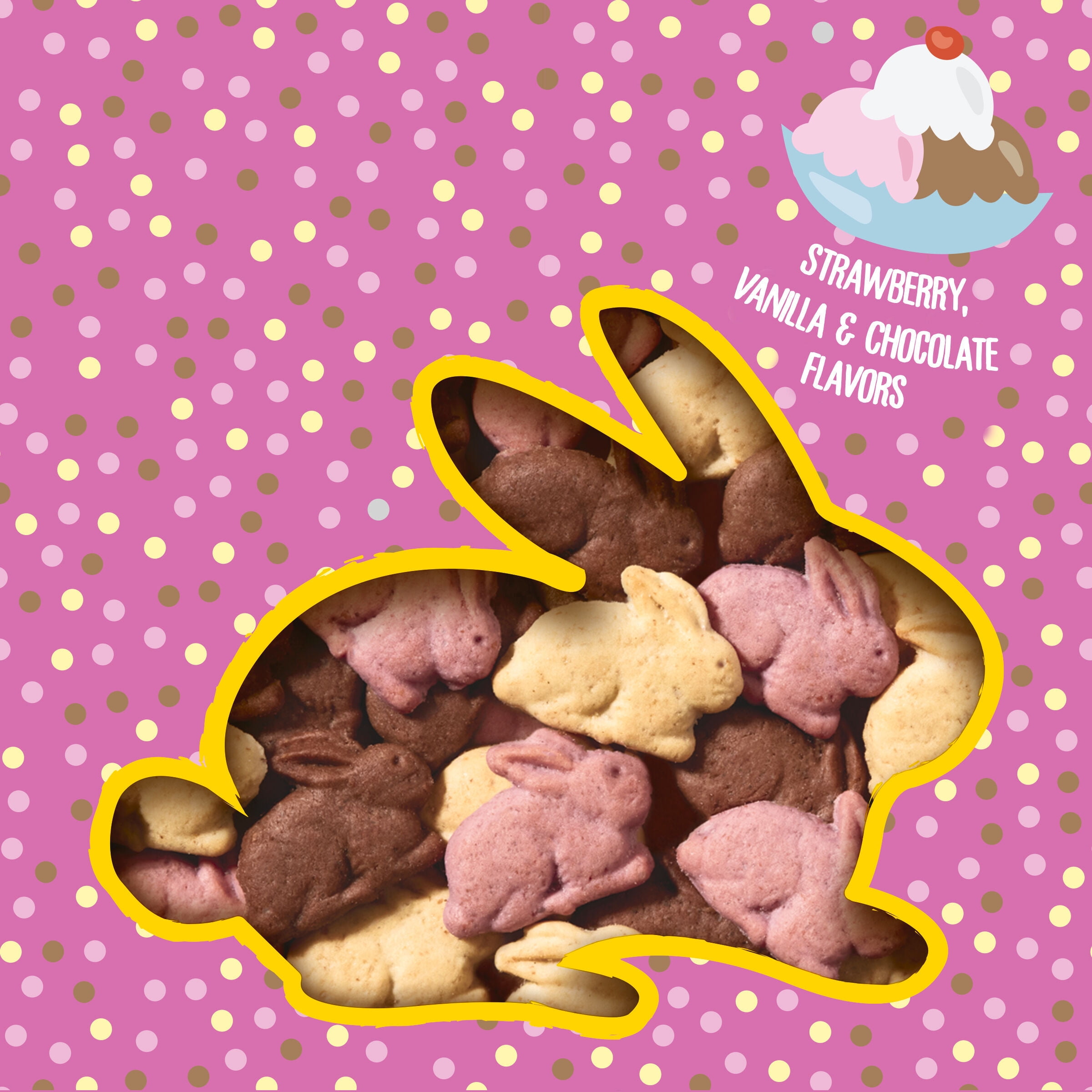 Annie's Organic Bunny Grahams Snacks, Neapolitan, 7.5 oz