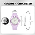 thumbnail image 4 of Findtime Women's Watch Waterproof Nurse Watch Sport Analog Wrist Watches Small Simple Casual Ladies Watch Date Wristwatch Silicone Watch with Second Hand, 4 of 8