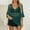 Green, variant on Women's Swimwear Cover Up V-Neck Smock Hollow Casual Short Solid Color Loose Beach Fashion Smock