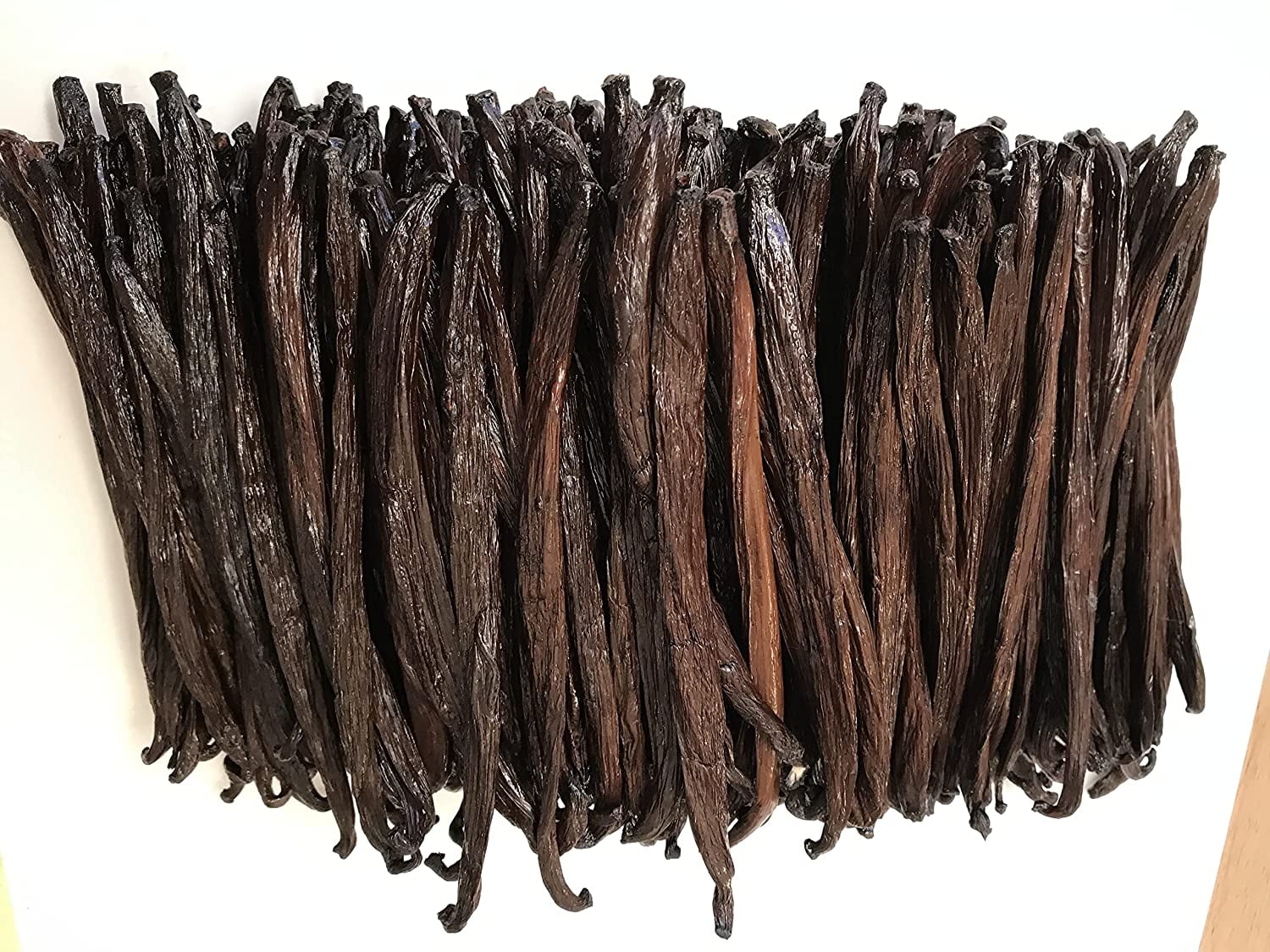 50 Tahitian Vanilla Beans Grade A for Baking, Extract and Paste, ~5" by FITNCLEAN VANILLA, Bulk Fresh NON-GMO Whole Gourmet Pods