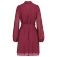 thumbnail image 5 of Sngxgn Women's Print A-Line Mini Dress Long Sleeves(Red,L), 5 of 9
