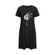 thumbnail image 4 of Camisón corto de talla grande para mujer, camisón de manga corta con estampado de pecho a la moda, camisón para mujer, 4 of 5