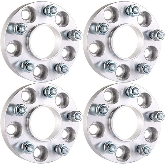SCITOO 4 pcs 5LUG 1 inch Wheel Spacers Adapters 5x4.5 with 12x1.5 Studs 67.1CB Compatible with for CX-5 2013-2018 for MX-5 Miata 2006-2016 for Equus 2011-2016 Wheel spacers