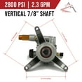 thumbnail image 2 of The ROP Shop 7/8" Shaft 2800 PSI Vertical Pressure Washer Pump for Ryobi RY802700 (090079286), 2 of 8