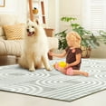 thumbnail image 3 of Homhougo- Modern Arch Pattern Carpet Rug, Washable Living Room Rug for Bedroom Office, Non Slip Design, 3 of 7