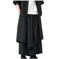 thumbnail image 3 of Puntoco Pantalones casuales largos para hombre Pantalones casuales de seda de hielo de color sólido de moda para hombre Pantalones largos con cintura elástica, 3 of 4