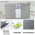 thumbnail image 5 of BadPiggies Foldable Clothes Storage Bag Quilt Blanket Closet Organizer Box Waterproof Anti-Mold Moisture Proof Underbed Pouch, 5 of 8