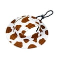 thumbnail image 2 of Dog Sun Hat, Pet Hat, Cute Pet Hat Trucker Hat with Ear Holes for Sun Protection Adjustable Square Print Cotton Fisherman's Hat, Outdoor Supplies, 2 of 6