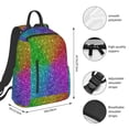 thumbnail image 4 of Daiia Colorful Glitter School Backpack for Men and Women Lightweight Backpack Durable Backpack Water-Resistant,Travel,Work Bag, 4 of 9