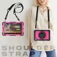 thumbnail image 7 of Case for Lenovo Tab M10 HD 2nd Gen 10.1 inch 2020, 360 Rotating Stand Handle Pencil Holder Shoulder Strap Heavy Duty Shockproof Cover, Rose PC, 7 of 7