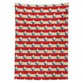 thumbnail image 3 of Ambesonne USA Tablecloth Rectangular Table Cover, Retro Independence Poster, 60"x90", Eggshell Red Navy Blue, 3 of 4