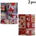 thumbnail image 2 of 2PCS Christmas Chair Covers Santa Xmas Chair Slipcovers Chair Back Cap Covers, 2 of 10
