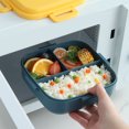 thumbnail image 4 of Boîte à Lunch Micro-Ondes de Qualité Alimentaire 1100ml avec 3 Compartiments, Récipient de Préparation de Repas Sans BPA pour Adultes et Enfants, 4 of 6