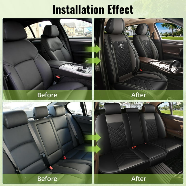 LAONNVIR Car Seats Covers Full Set Fit for Subaru Forester 2014