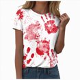 thumbnail image 3 of Towmus Women's Shirt Graphic Tees Halloween Clothes Loose Fit Casual Crew Neck Short Sleeve Tops, 3 of 6