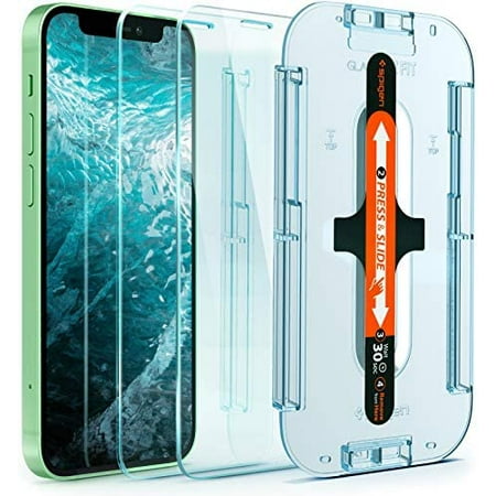 Spigen Tempered Glass Screen Protector [GlasTR EZ FIT] Designed for iPhone 12 mini - Sensor Protection / 2 Pack