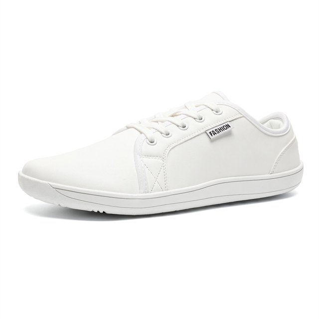 Zapatos Casuales para Con Punta Ancha Descalzos Mujeres Hombres Cordones