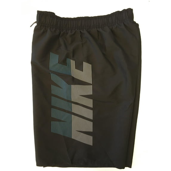 Nike Swim Men's Logo Volley Short Swim Trunk, Black rift