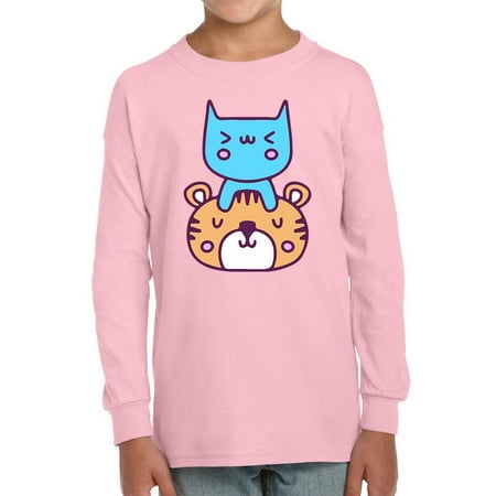 

Cute Cat And Tiger Stack Long Sleeve Toddler -Image by Shutterstock 2 Toddler