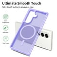 thumbnail image 2 of Phone Case For Samsung Galaxy Z Fold 7,Translucent Magnetic Phone Case for Women Men [Compatible with Magsafe] Anti-Fingerprints Shockproof Protective Ultra Slim Rugged Phone Case Cover,Purple, 2 of 6