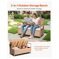 thumbnail image 2 of Outdoor Storage Bench PE Rattan 70 Gal Deck Box - Waterproof Patio Seat & Storage, 2 of 9