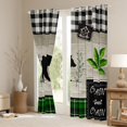 thumbnail image 3 of Homewish Rustic Bear Print Curtains Pack of 2 (42x84 Each) for Boys, Jungle Hunting Animal Curtains Blackout, Retro Western Plaid Bedroom Curtains, Curtains and Drapes Home Decor, 3 of 6