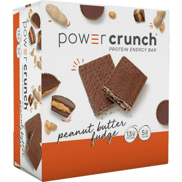 Power Crunch Protein Energy Wafer Bar Peanut Butter Fudge Size 12