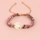 thumbnail image 4 of Pulsera con colgante en forma de árbol, pulsera tejida de doble capa con cuentas de piedra de pino africano, 4 of 6
