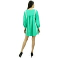 thumbnail image 2 of Bimba Women's Full Sleeves Boho Beach Short Dress Loose Tunic Dress, 2 of 8