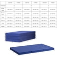 thumbnail image 4 of ZXNYH Folding Mattress, Tri-fold Memory Foam Mattress Topper with Washable Cover, 4-Inch, Twin XL Size, Play Mat, Foldable Bed, Guest beds, Camp Portable Bed, Blue, 38"*78"*4", 4 of 5