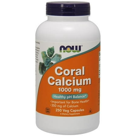 Coral calcium - 1000mg Foods NOW 250 vcaps