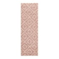 thumbnail image 3 of Unique Loom Trellis Shag Collection Area Rug - Ruth (2' x 6' Runner Light Pink/Ivory), 3 of 11