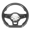thumbnail image 3 of Customized Steering Wheel, Epoxy Coating Perforated Leather Antioxidation Car Carbon Fiber Steering Wheel  for GLI R GTD, 3 of 8