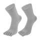 thumbnail image 1 of 1 par de calcetines de cinco dedos con dedos completos, unisex, antideslizantes, pegajosos, para uso diario, calcetines para dedos, gris, 1 of 1