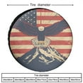 thumbnail image 2 of Camping Spare Tire Cover 12 Inch American Eagle Flag Wheel Protectors Weatherproof Patriotic Memorial Day for Camper Travel Trailer SUV Truck, 2 of 8