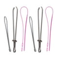 thumbnail image 1 of Miangastore /6 Pcs Plastic Drawstring Threaders DIY Belt Wearers Rubber Band Traction Bars Strainer Household Threading Tool for Home Shop DIY (2 Pcs Metal Pc Plastic Style), 1 of 8