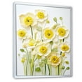 thumbnail image 2 of Designart "Dreamlike Minimalist Buttercups I" Buttercups Floater Framed Canvas Art Print, 2 of 5