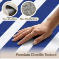 thumbnail image 6 of ODIKA Striped Nautical Navy Cabana Wide Alternating Bands Awning Sriped for Guest Room, Lounge, Apartment, Non-Slip Low Profile, 6 of 7